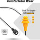 MIPEACE Replacement Earbud Cables for MI09 – 2 Pack, Compatible with MI09 Work Bluetooth Neckband Earplug Headphones
