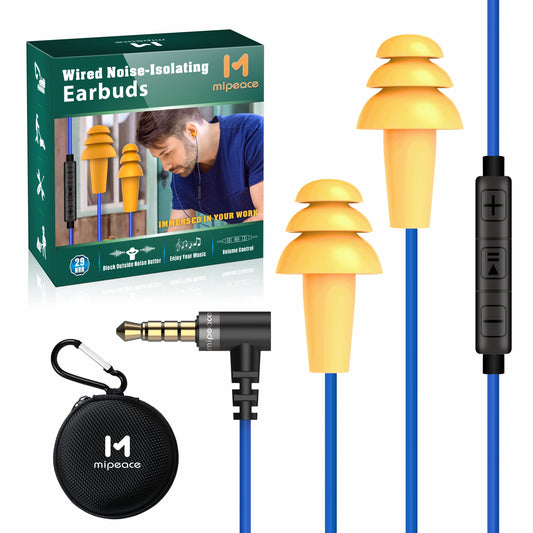 Work Earbuds Headphones,  Safety Industrial Ear Plugs Headphones